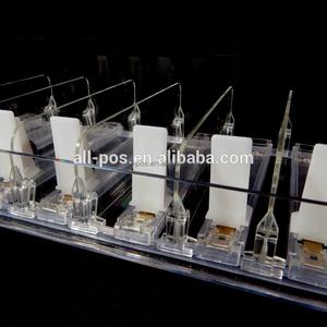 Poussoir d'étagère réglable en largeur en plastique, vente en gros en Chine, pour accessoires de présentation en supermarché (ODM) - Product Image 4