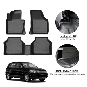 Tappetini Auto Muchkey per <span class=keywords><strong>Volkswagen</strong></span> <span class=keywords><strong>Tiguan</strong></span> 2010 2011 2012 2013 2014 2015 <span class=keywords><strong>2016</strong></span> 2017 2018 in TPE Accessori per Auto - Product Image 6