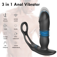 Masseur de prostate vibrant pour homme, télécommande, plug anal vibrant, jouet sexuel pour hommes