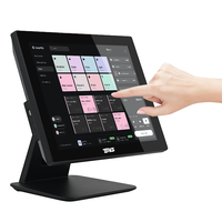 Fenêtre de terminal de pos à écran tactile capacitif de 15.6 pouces du fabricant-Système de pos à écran unique de 10 pos avec processeur I3 I5