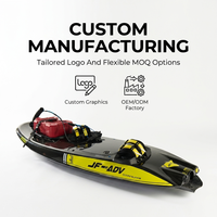 Planche de surf à moteur promotionnelle jaune et rouge avec double fixation, 8000 tr/min, finition brillante, fournisseur de motomarines