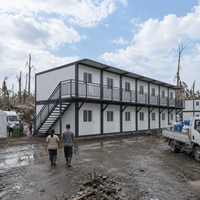Maison conteneur préfabriquée moderne portable de 14,4 m² – Abri d'urgence résistant aux cyclones pour projets en gros au Canada