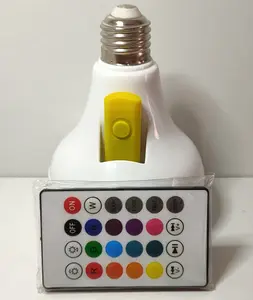 ספוט RGB עמעום וצבע שינוי led הנורה רמקול רמקול חכם LED מוסיקה הנורה E27 B22 85-265V 10W 20W WiFi הנורה