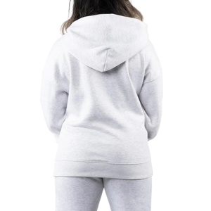 Sudadera Clásica Extra Grande para Mujer, Color Azul Oscuro, con Bolsillo Tipo Canguro, Dobladillo Acanalado, Tejido de Felpa - Sudaderas Elegantes para Mujer - Product Image 6