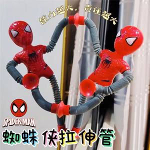 HY2 <span class=keywords><strong>Spot</strong></span> Flexible Bendable Spidermans Kids Distorted Deformation Doll Light up Suction Cup Spidermans Toys - Product Image 4