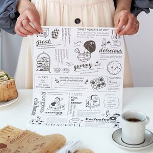 Wholesale Disposable Burger <b>Paper</b> <b>Wax</b> <b>Paper</b> Waterproof Fancy Packaging Tissue - Product Image 6