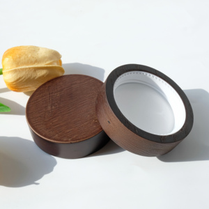 Rỗng 30g 50g mờ lọ thủy tinh mỹ phẩm rõ ràng lọ thủy tinh với tối quả óc chó có nắp đậy - Product Image 4