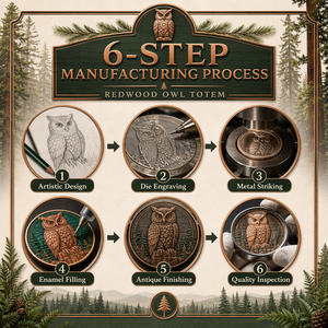 Pièce de monnaie commémorative personnalisée en relief 3D avec motif hibou, finition antique, pièce de défi, cadeau souvenir, vente en gros, usine OEM ODM - Product Image 3