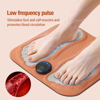 Haute qualité électronique pieds stimulateur musculaire masseur de pieds pieds stimulateur musculaire sans fil impulsion tapis de Massage des pieds