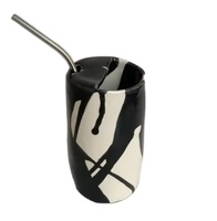 Vente chaude Populaire Portable Tasse À Eau En Céramique Tasse En Céramique Réutilisable Tasse À Café En Céramique Avec Couvercle Et Paille