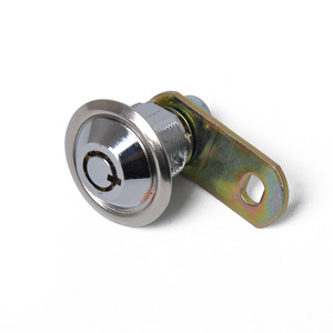 Aluminum Alloy Cam Lock For Caravan Cabinet <b>Door</b> Security With Round Knob And Mounting <b>Plate</b> - Product Image 2