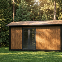 Maison conteneur préfabriquée en acier étanche, moderne, démontable, avec toit à pignon, pour chambre, villa, appartement, salon, résistante au feu