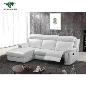 Натуральный и удобный диван, секционный кожаный белый диван, кожаный диван, Япония