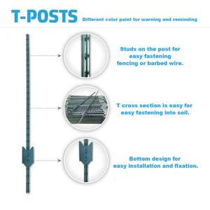 <span class=keywords><strong>Poteau</strong></span> de té en métal robuste fil barbelé <span class=keywords><strong>galvanisé</strong></span> poteaux de clôture 12 pieds 8 pieds 7 pieds 5 pieds 12 <span class=keywords><strong>poteau</strong></span> en T de 6 pieds avec lame - Product Image 6