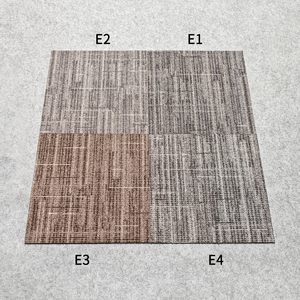 Luxury Commercial Carpet Tile Fine Linear Grid Pattern Fireproof Non-Woven Fabric Backing Modular Carpet For VIP Office Lounge - Product Image 3