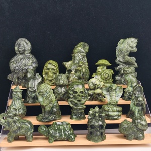 Artesanías de Cristal Natural Hechas a Mano al por Mayor, Múltiples Estilos, Estatua de Jade Xiuyan, Tallado de Cristal, Energía para Decoración del Hogar, Adorno - Product Image 1