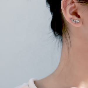 Boucles d'oreilles uniques Bijoux en argent sterling 925 Micro-Pave <span class=keywords><strong>Cz</strong></span> Zircon Diamond Angel Wings Boucles d'oreilles pour femmes - Product Image 4