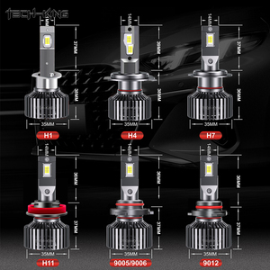 TECH KING-Phares LED haute puissance 12V 6000K <span class=keywords><strong>100W</strong></span> 15000LM H4 <span class=keywords><strong>H7</strong></span> 9005 <span class=keywords><strong>Ampoule</strong></span> LED anti-interférence haute luminosité pour voiture - Product Image 6