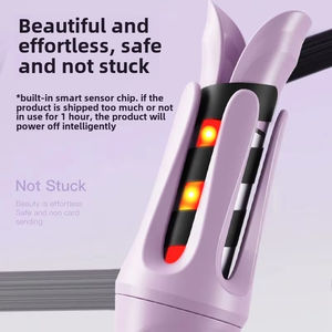 Fer à boucler automatique rotatif en céramique 32 mm avec lumière rouge et ions négatifs pour des boucles parfaites - Product Image 4