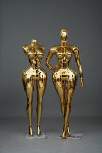 Mannequins gonflables en gros, dorés et noirs, en plastique ABS, grande taille, courbes féminines, modèles BBL, pour boutique de vêtements et soutiens-<span class=keywords><strong>gorge</strong></span> de grande taille - Product Image 4