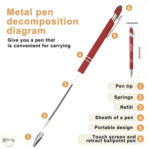 Novelty Metal Custom Logo 1.0mm Black Blue Ballpoint Pen with Engraved for Stylus <b>Rubber</b> <b>Paint</b> Orange Cheap Promotional Gifts - Product Image 2