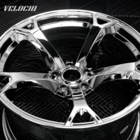 Rines de Aleación Forjados para Automóviles de Pasajeros, Modelo VLC 5x120, Cóncavos Profundos, Cromados, de 5 Radios, de 17-24 Pulgadas, para Nissan Infiniti Serie Q G35