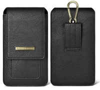 Nouvelle Pochette Universelle en Cuir pour Ceinture pour iPhone 17 16 15 14 13 12 11 Pro Max, Étui de Ceinture en PU pour Téléphones Mobiles