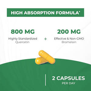 Capsules de quercétine de vente chaude avec complément alimentaire à la bromélaïne pour soutenir la santé digestive des articulations osseuses et renforcer l'immunité - Product Image 3