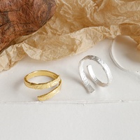 Vianrla — bague en argent Sterling Double pour filles, anneau de pouce enroulé autour du doigt, personnalisé, pour pouces