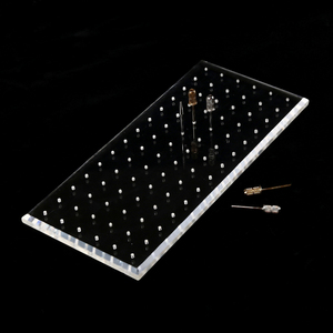 84 Holes Transparent Acrylic Nail <b>Bit</b> Holder Display <b>Box</b> Manicure <b>Drill</b> Bur Storage Case - Product Image 1