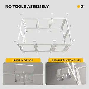 Pet Kennel Pet <strong>Dog</strong> Playpen Security Heavy Duty <strong>Play</strong> <strong>Pen</strong> Classic Portable Foldable Acrylic Cage for Rabbit Small Animals - Product Image 3