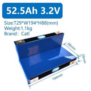 CATL lifepo4 52.5ah <span class=keywords><strong>3</strong></span>.2V 50ah prizmatik şarj edilebilir lityum pil hücreleri için 12V 24V 48V enerji depolama paketleri - Product Image 2