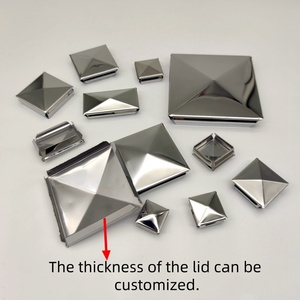 ตกแต่งด้วยฝาอลูมิเนียมหล่อขึ้นรูปพร้อมริมฝีปากยึดด้วยสกรูชุดสำหรับเพนนีและเสาบันได - Product Image 5