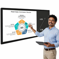 Pizarra Interactiva EIBOARD de 75 Pulgadas, Pizarra Inteligente 4K LED Infrarroja de 20 Puntos, Antideslumbrante, para Niños, Ciencia, Preescolar, Aprendizaje Infantil