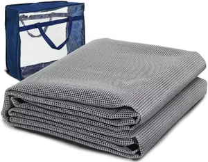 Tapis de sol en PVC multi-usages de qualité supérieure pour le camping, les pique-niques, la terrasse, 250x400cm, gris moderne, sac de transport, lavable, antidérapant, adapté aux animaux domestiques, voiture - Product Image 5