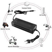 Çoklu Koruma Özellikli Lityum Pil Şarj Cihazı DC 12.6V 16.8V 21V 25.2V 29.2V 42V 5A 7A 8A 10A 12A 15A Güç Adaptörü