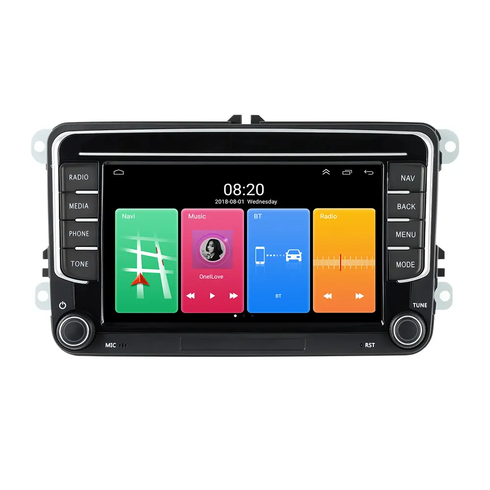 Navifly Android 11 2 32GB đài phát thanh xe máy nghe nhạc cho VW/Golf/Polo/TIGUAN/Passat/chỗ ngồi/Leon/Skoda/Octavia VW Navigation đài phát thanh xe hơi