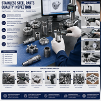 Pièces CNC personnalisées en acier inoxydable 304 et 316, composants métalliques usinés avec précision, service d'usinage 4 axes et 5 axes