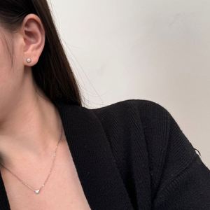 Collar con Colgante de Plata S925 con Diseño Clásico Dylam, Cadena de Eslabones, Círculo con Piedra Moissanita VVS1 Color D, para Mujer - Product Image 5