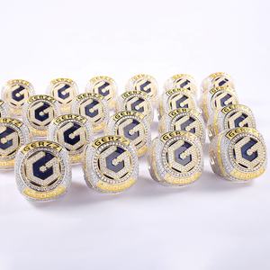 Jieding anello personalizzato anelli di campionato di alta qualità con logo della squadra anello in argento sterling 925 placcato oro rame design 18K 14k - Product Image 5