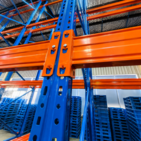 Estantería de Almacenamiento de Acero de Alta Resistencia, de Doble Cara, con Viga de Caja Entrelazada de 1.5 mm, para Almacenamiento a Gran Escala en Almacenes