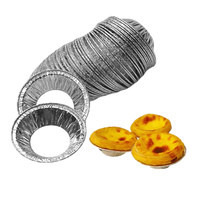 Moule à tartelettes en aluminium jetable de qualité alimentaire, antiadhésif, écologique et résistant au four