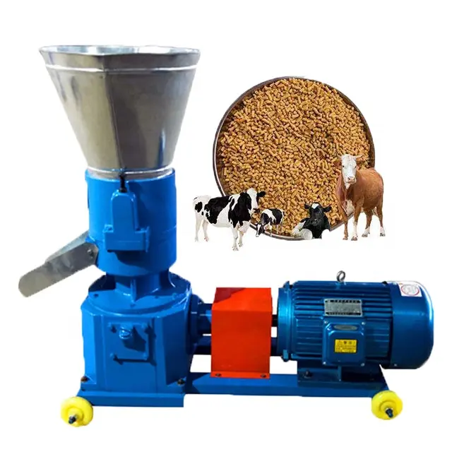 Household Animal Rabbit Feed Pellet Making Machine Poultry Feed Processing Machines Machinery Pelletizer