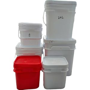 Cubos Cuadrados de PP Reciclables al por Mayor de Fábrica, con Agarre de Plástico, Personalizados, Verdes, de Grado Alimenticio, a Prueba de Fugas, Ecológicos, con Tapa, 5L - Product Image 6