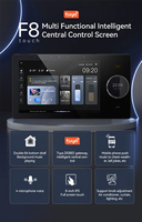 Écran tactile intelligent 8 pouces F8 2026 avec passerelle Tuya Zigbee, amplificateur de musique, contrôle via application Android, prend en charge 2 haut-parleurs filaires