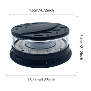 Kebosied xe trần ánh sáng cao đèn cảnh báo kỹ thuật xe Led vàng nhấp nháy ánh sáng flash với mạnh mẽ Magnetic 12-24V - Product Image 3