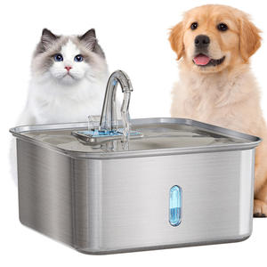 Fontaine à eau pour animaux de compagnie Jpet 7L en acier inoxydable avec filtre automatique, circulation d'eau, abreuvoir pour chien et chat avec fenêtre lumineuse - Product Image 4