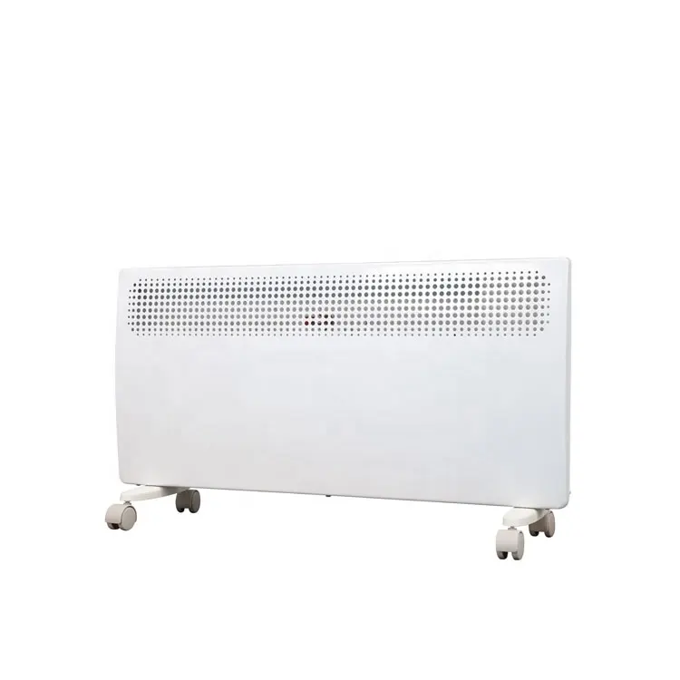 Calentador eléctrico portátil de 2000W, panel independiente montado en la pared para uso en interiores y jardines con funciones de iluminación de ventilación