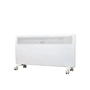 Portable 2000W Electrical Heater Wall-Mounted Freestanding Panel For Indoor Garden Use With Ventilation Lighting Functions