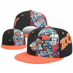 Casquettes Hip Hop ajustables plates, unies, 6 panneaux, vierges, personnalisables, avec logo brodé, Gorras Deportivas - Product Image 4
